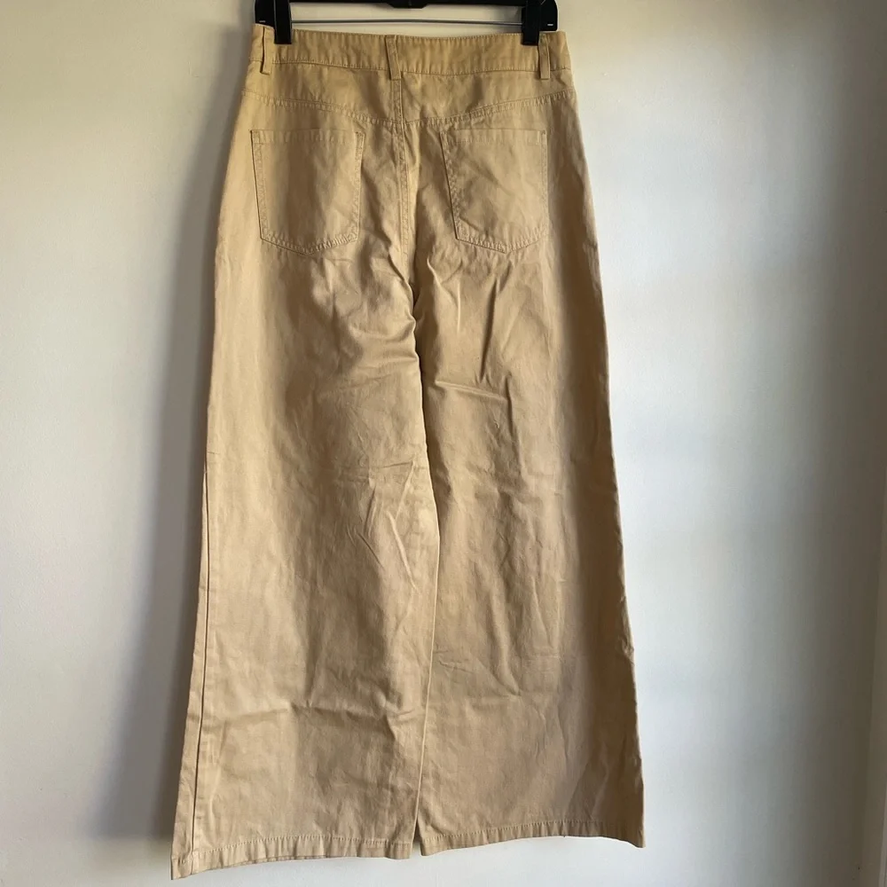 Forever 21 Tan Wide Leg Pants Size L - Picture 4 of 6